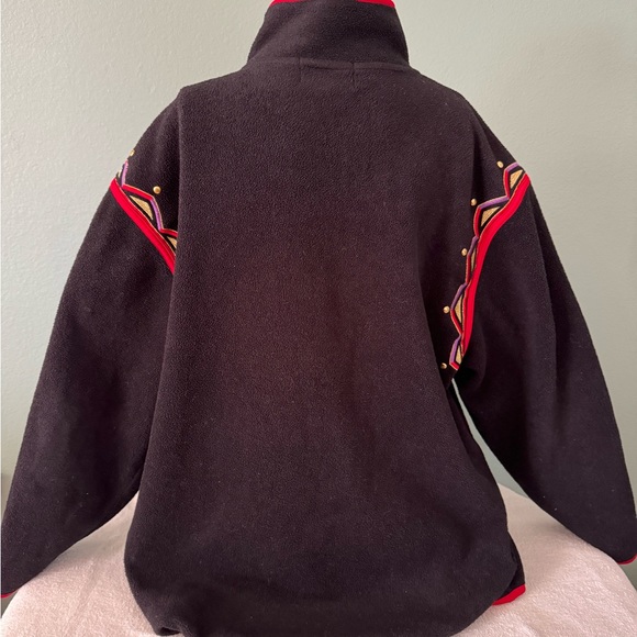 Vintage Bob MACKIE Wearable Art Fleece Jacket sz Lg - Picture 4 of 6